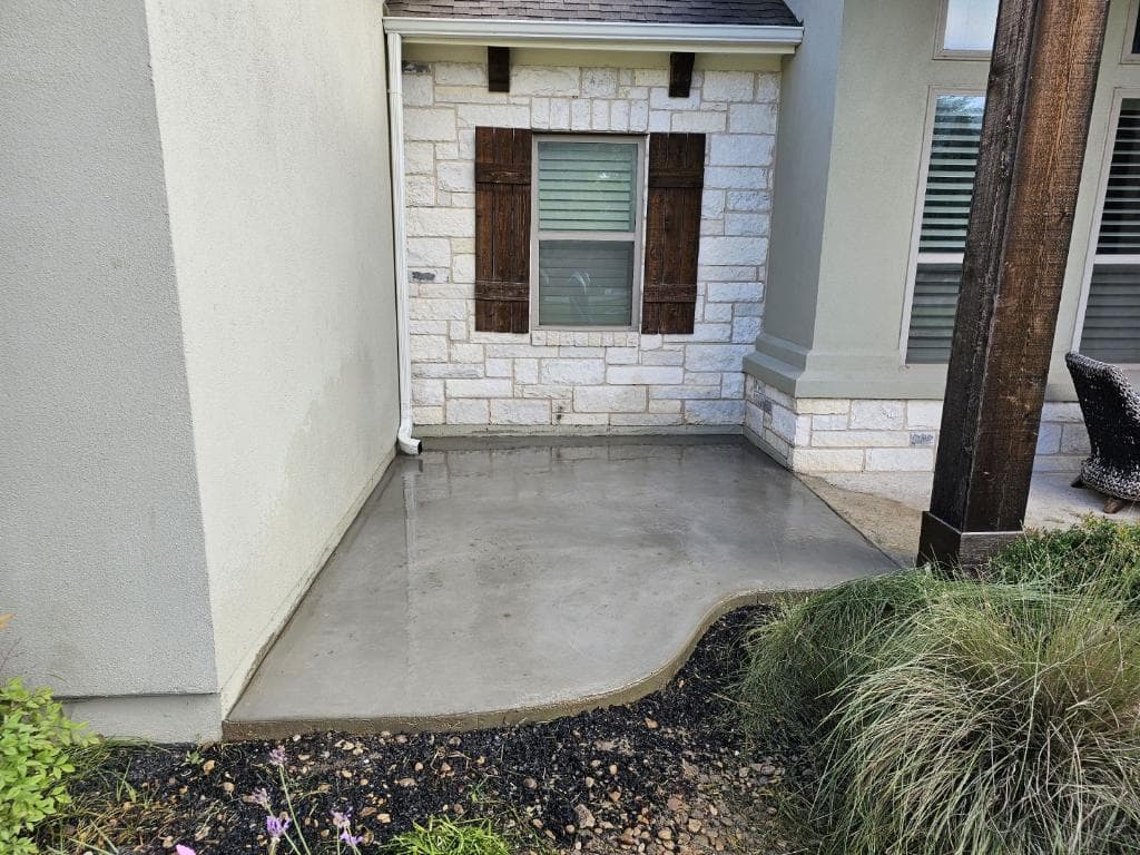 Front Yard Concrete Patio Extension