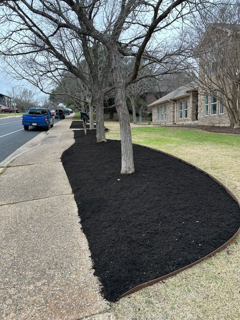 Mulch Bed Installation and Landscaping image