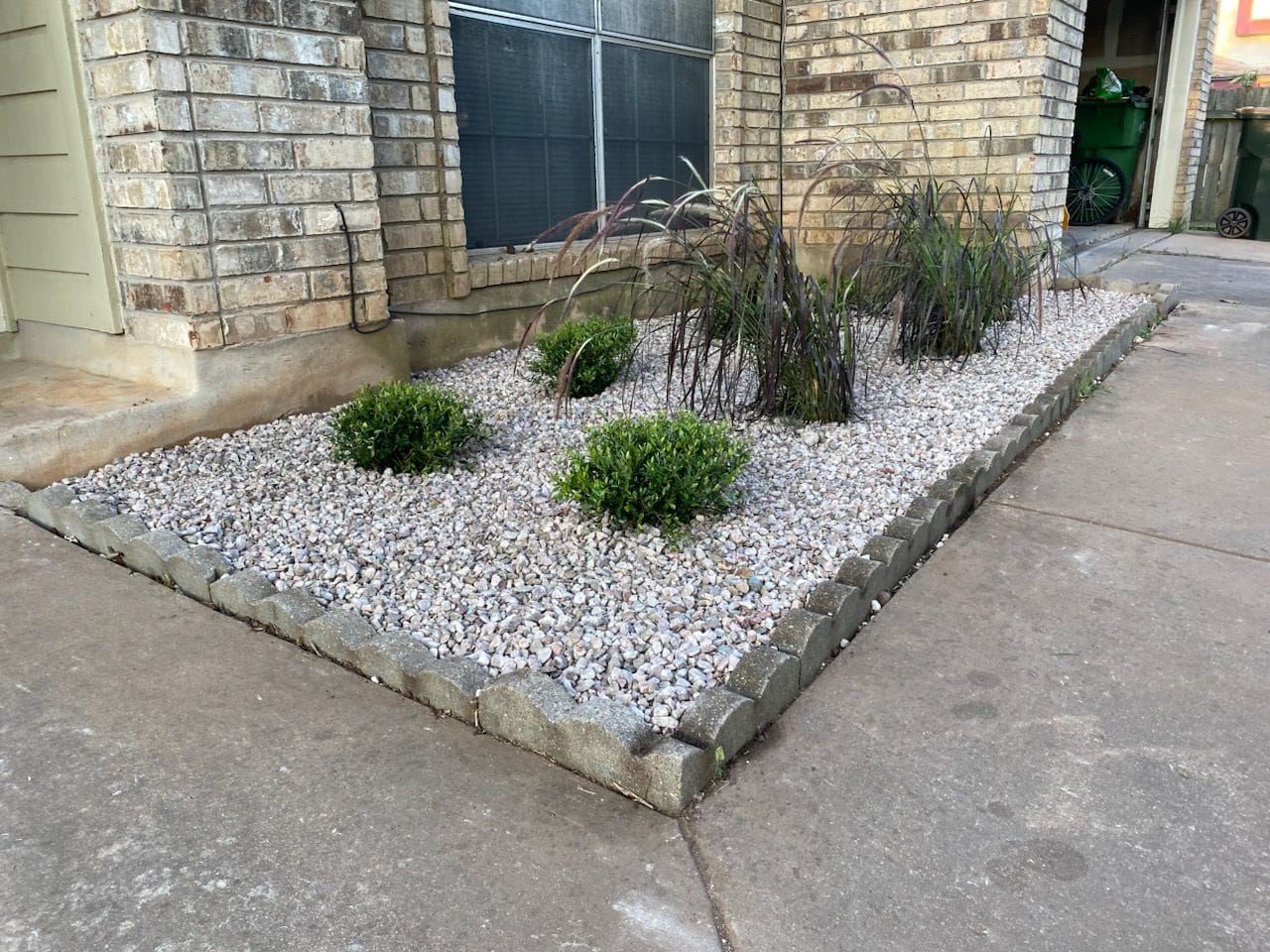 Xeriscape Flower Bed in Leander, TX