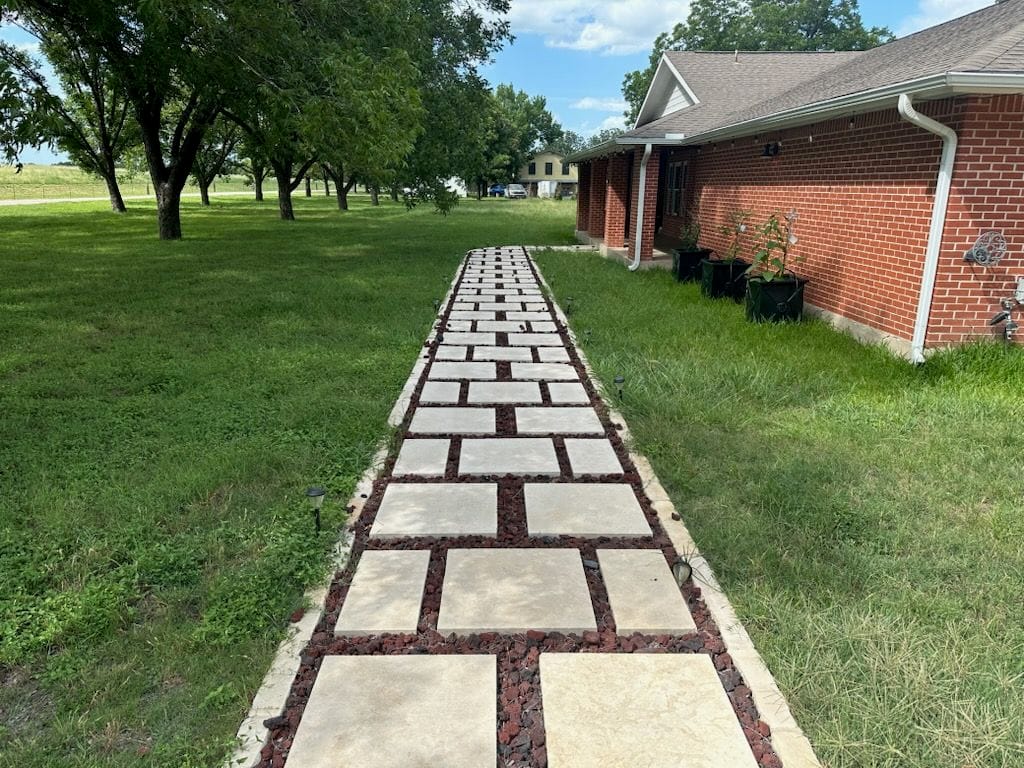 Elegant Brick Paver Walkway Adds Style and Function